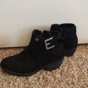 Michael Kors black suede booties